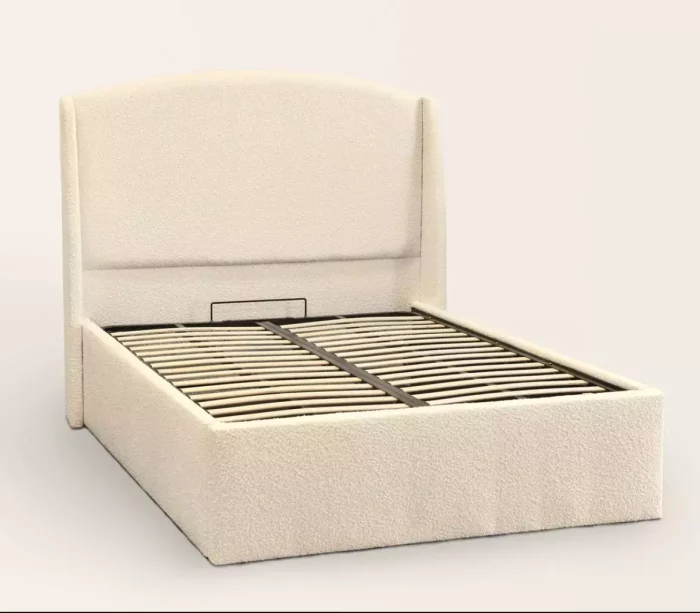 Boucle Bed ,Boucle wing Bed